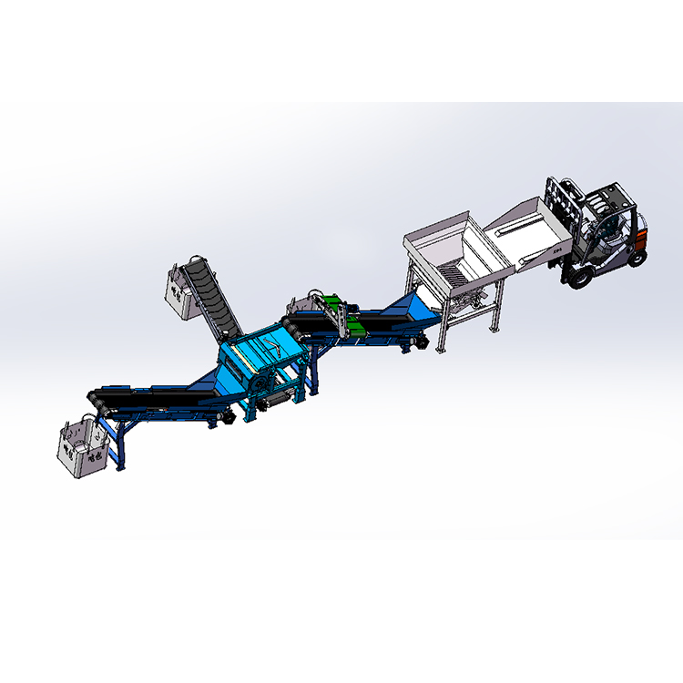 叉車(chē)料倉(cāng)+振動(dòng)給料器+單獨(dú)振動(dòng)+出料