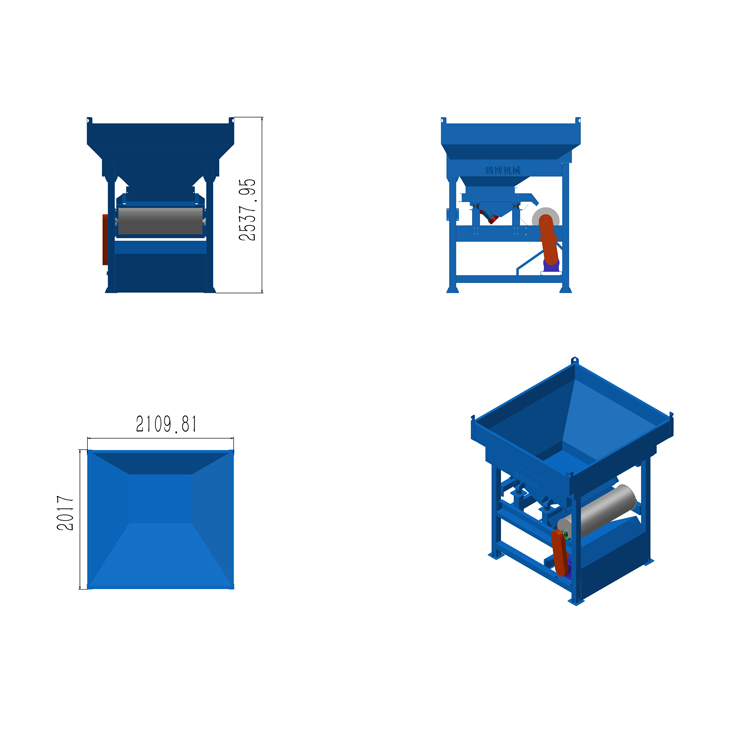 大料倉(cāng)叉車(chē)給料鐵屑大型甩鐵機(jī)